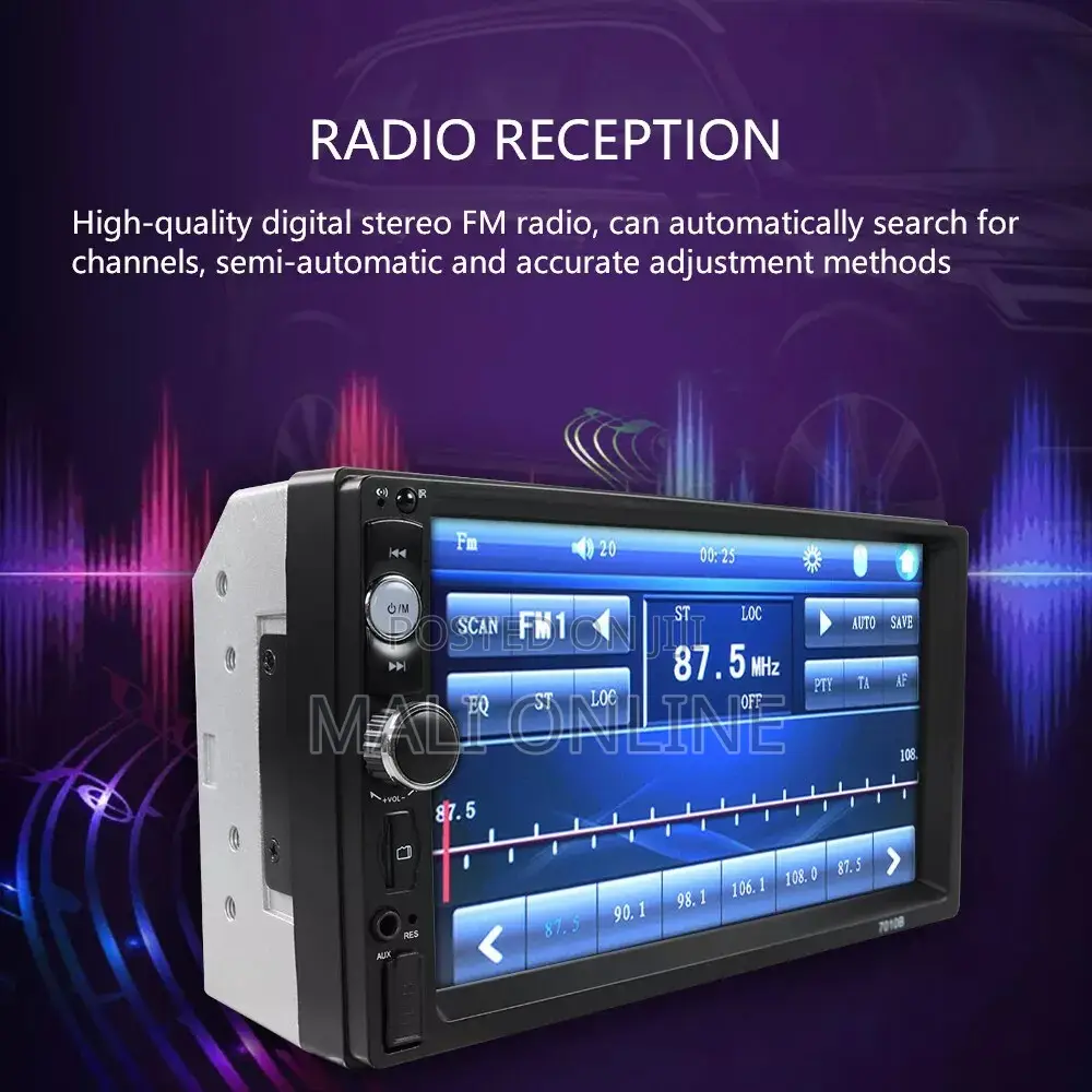7" Double 2 Din Touch Screen Car Stereo Mp5 Player