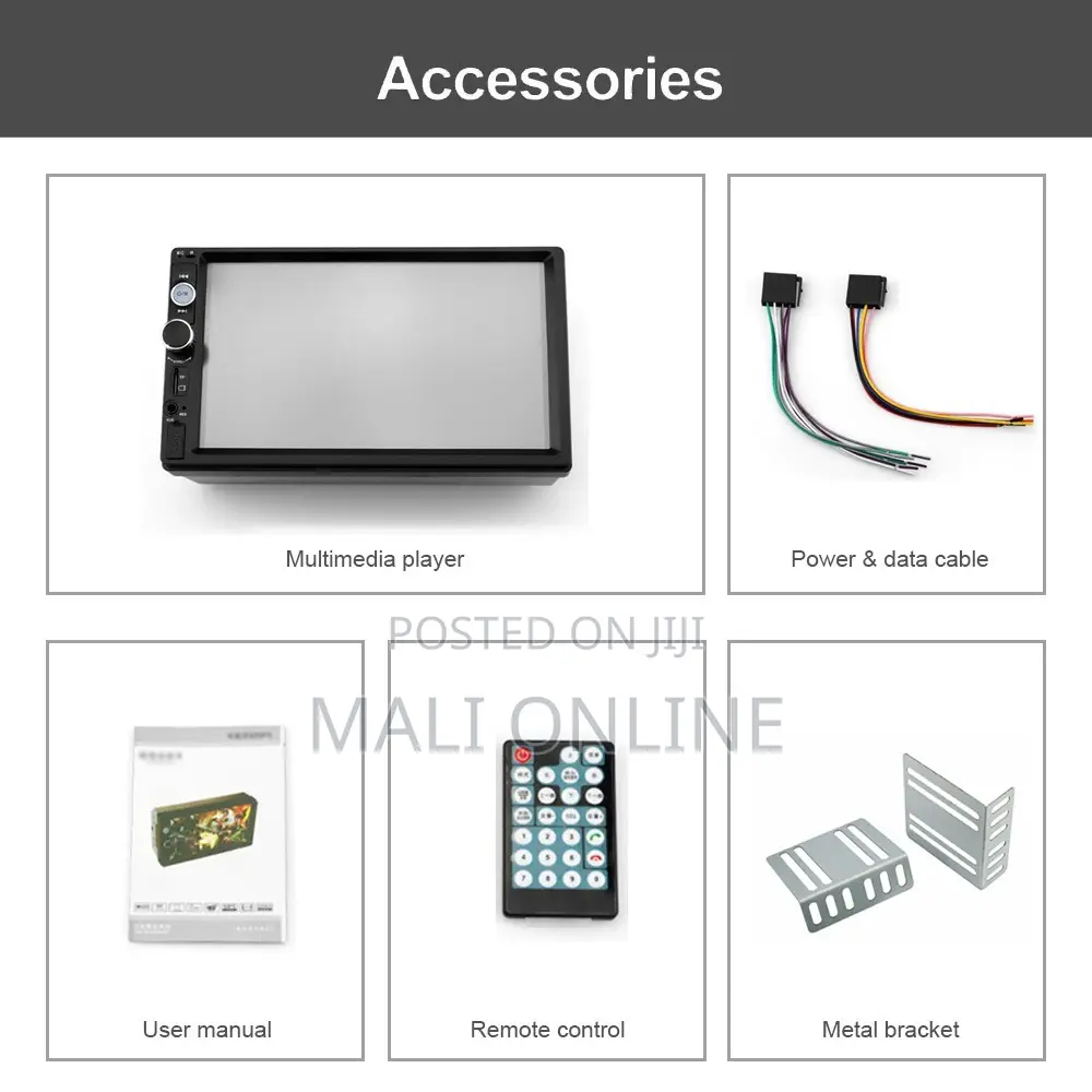 7" Double 2 Din Touch Screen Car Stereo Mp5 Player