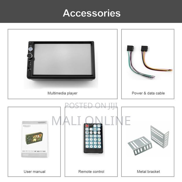 7" Double 2 Din Touch Screen Car Stereo Mp5 Player - thumbnail 11