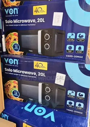 *Von Microwave Oven 20l – Vams-20mgx Black