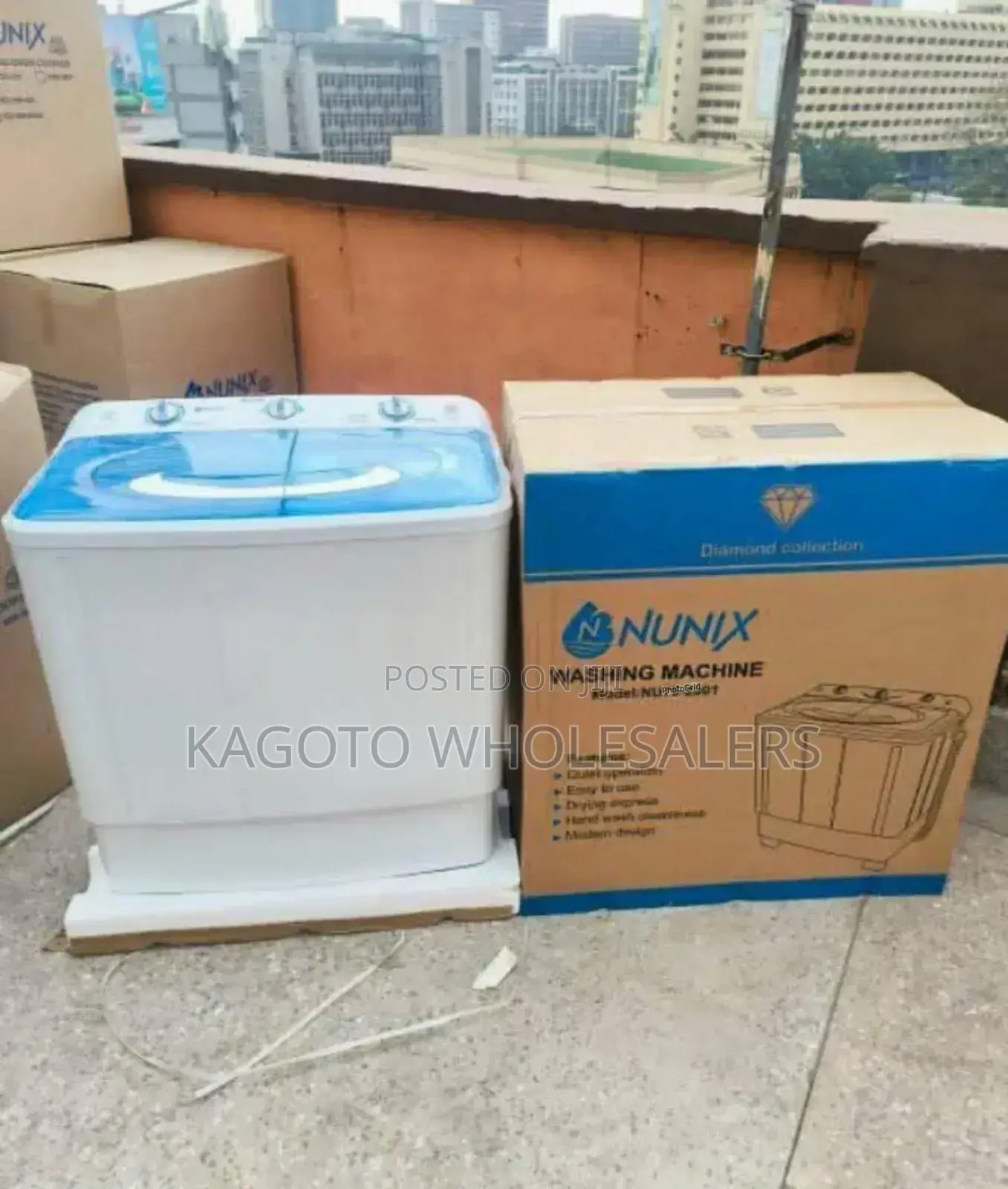 7.5 Nunix Washing Machine Twin Tub