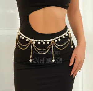 Multi Layered Dress/Outfit Waist Chains Gold Silver