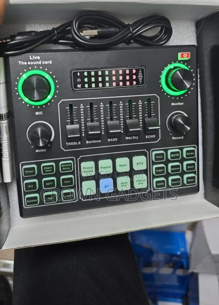 V9 Portable Sound Card – For Live, Youtube Podcasts