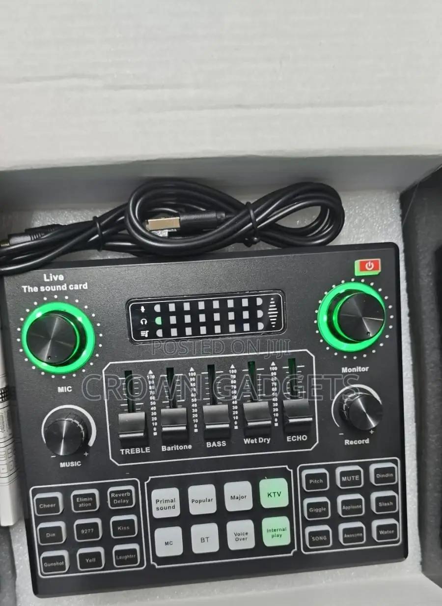 V9 Studio Sound Card – Music Podcast Voice Effects