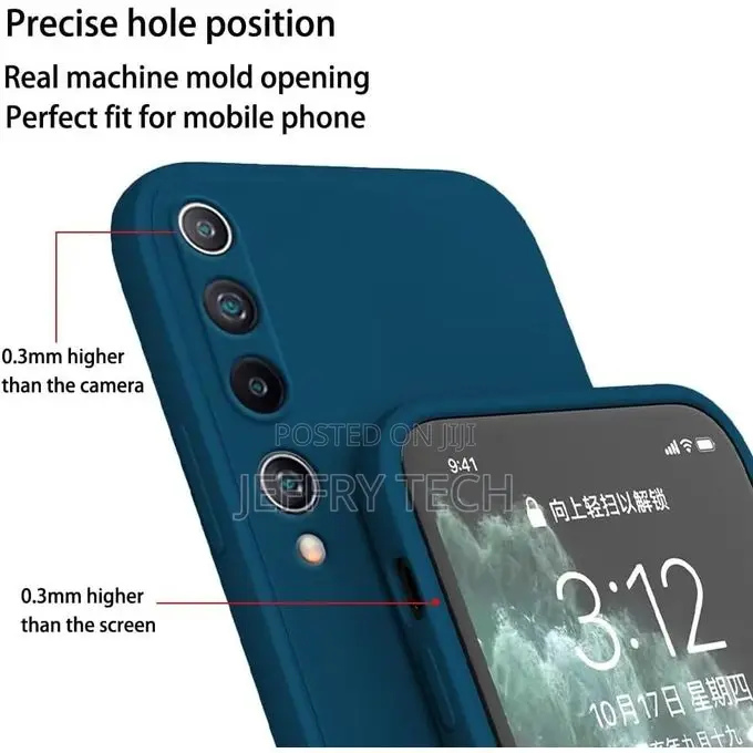 Silicone Case Pouch for Xiaomi Mi 10 5g (6.67": Blue