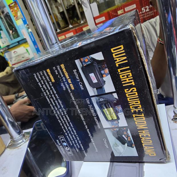 Zoomable Led Headlamp – Dual Beam, Outdoor Torch - thumbnail 3