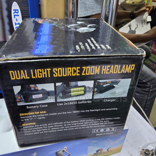 Rechargeable Headlamp – Dual Led, Adjustable Strap - thumbnail 4