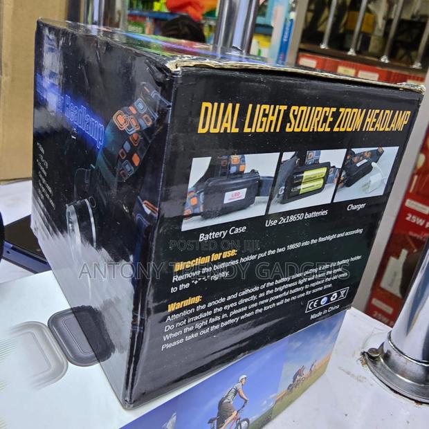 Rechargeable Headlamp – Dual Led, Adjustable Strap - thumbnail 6