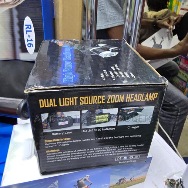 Rechargeable Headlamp – Dual Led, Adjustable Strap - thumbnail 7