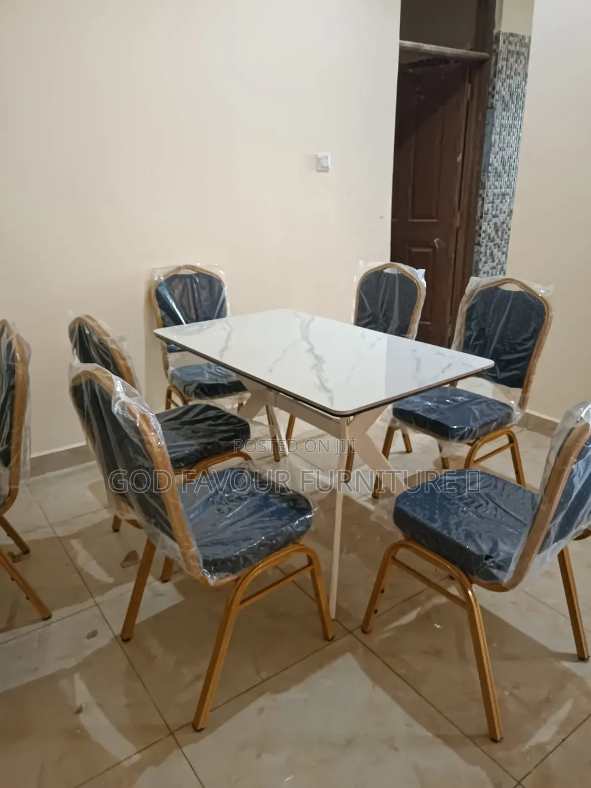 Elegant Dining Table Set With 6 Chairs Dxs3