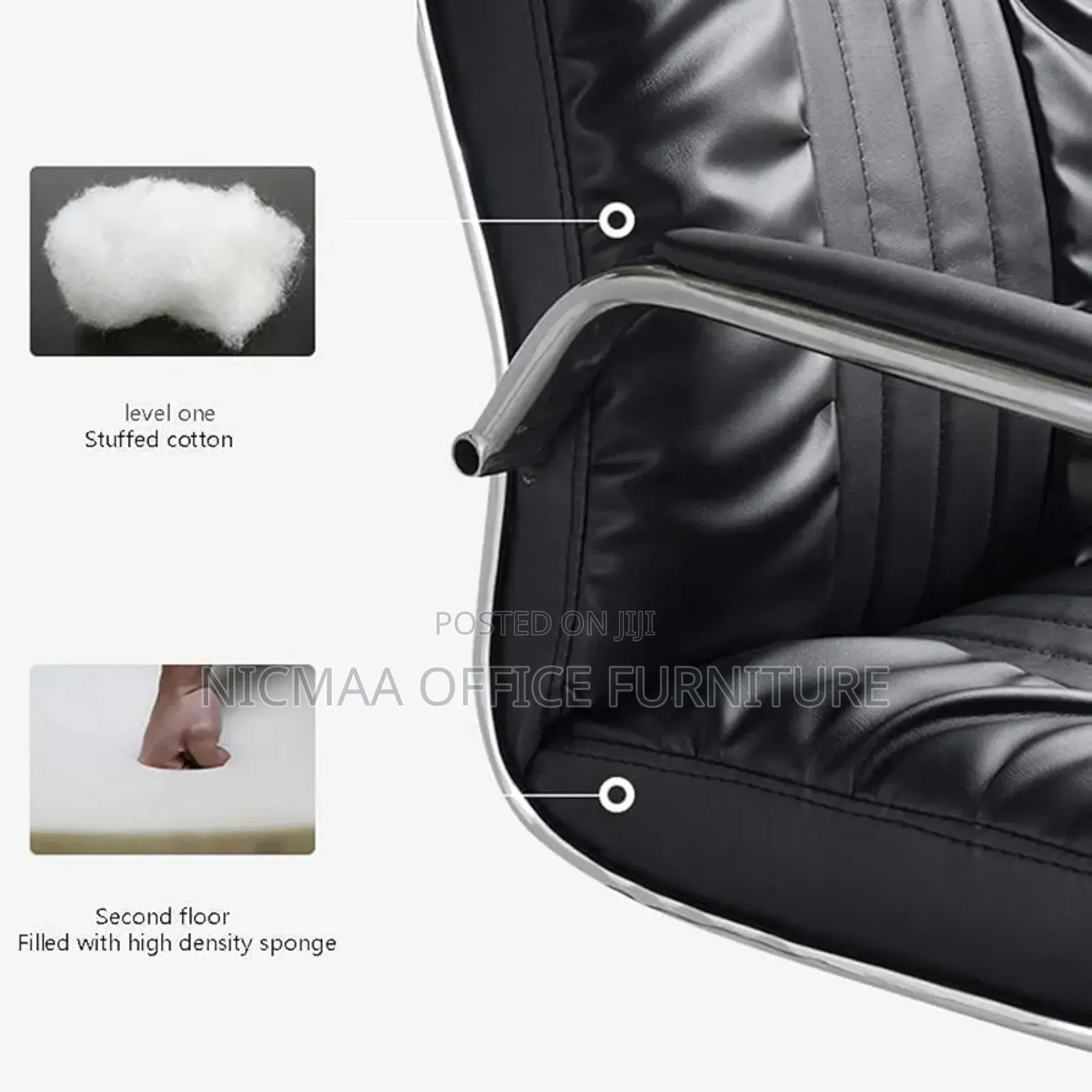 Bowform Ergonomic Executive Leather Waiting Chair
