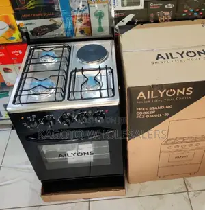 Ailyons Standing Gas Cooker 3g+1e 50cmx55cm A3