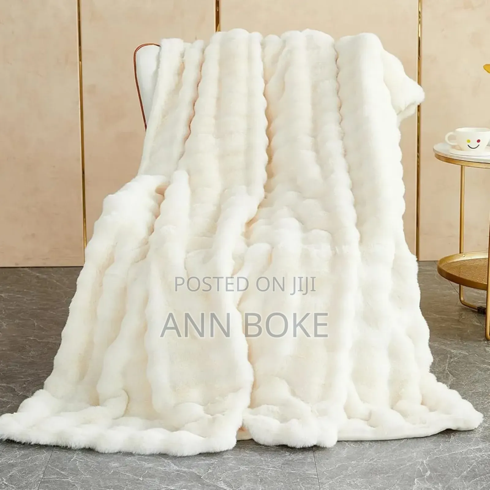 Thick Bubble Fleece Blanket, Luxury Mink Soft Blanket