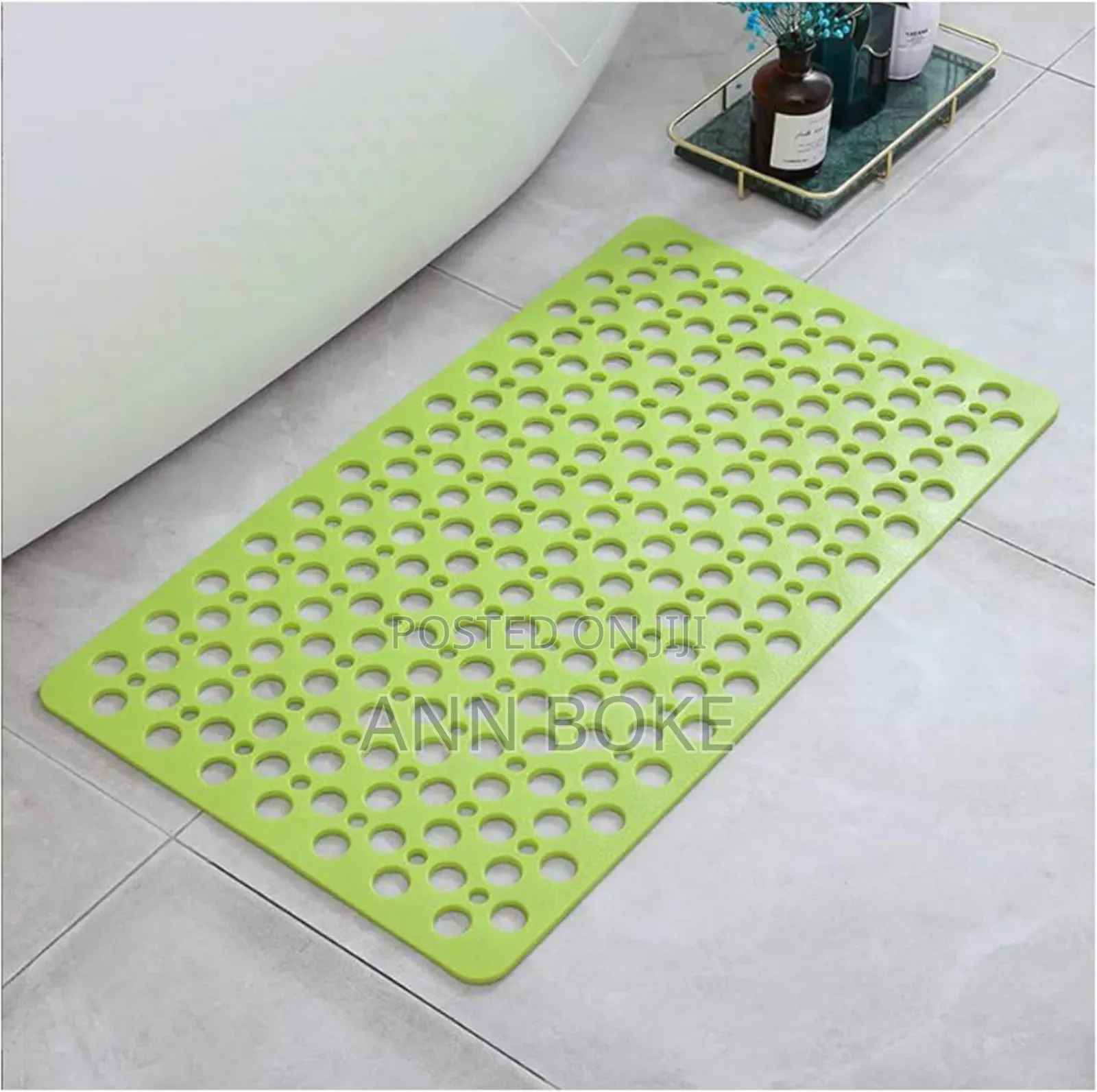 Anti-Slip Safety: Shower Mat Non Slip With Large Suction Cup