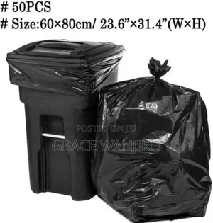 *50pcs/Set Black Large Size Garbage Bags