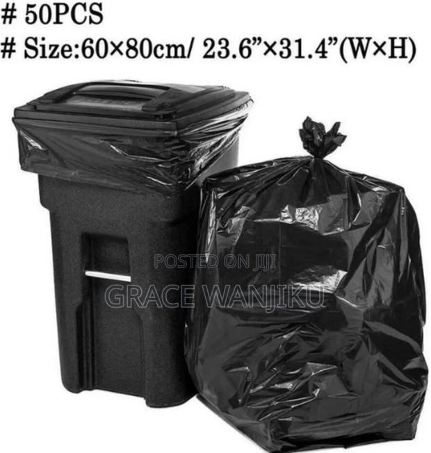 *50pcs/Set Black Large Size Garbage Bags