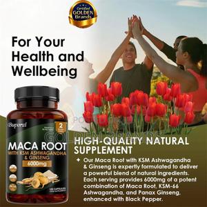 Maca Root + KSM ,Ashwagandha, Ginseng 6000mg 120 Pieces - thumbnail 2