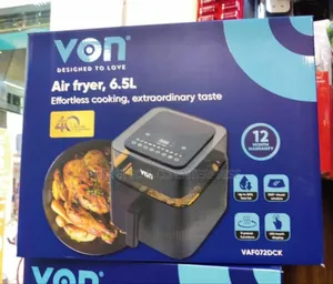 Von Airfryer 6.5litres Digital Vaf072dck