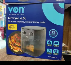 Von Air Fryer 6.5litres Manual Vaf065mck