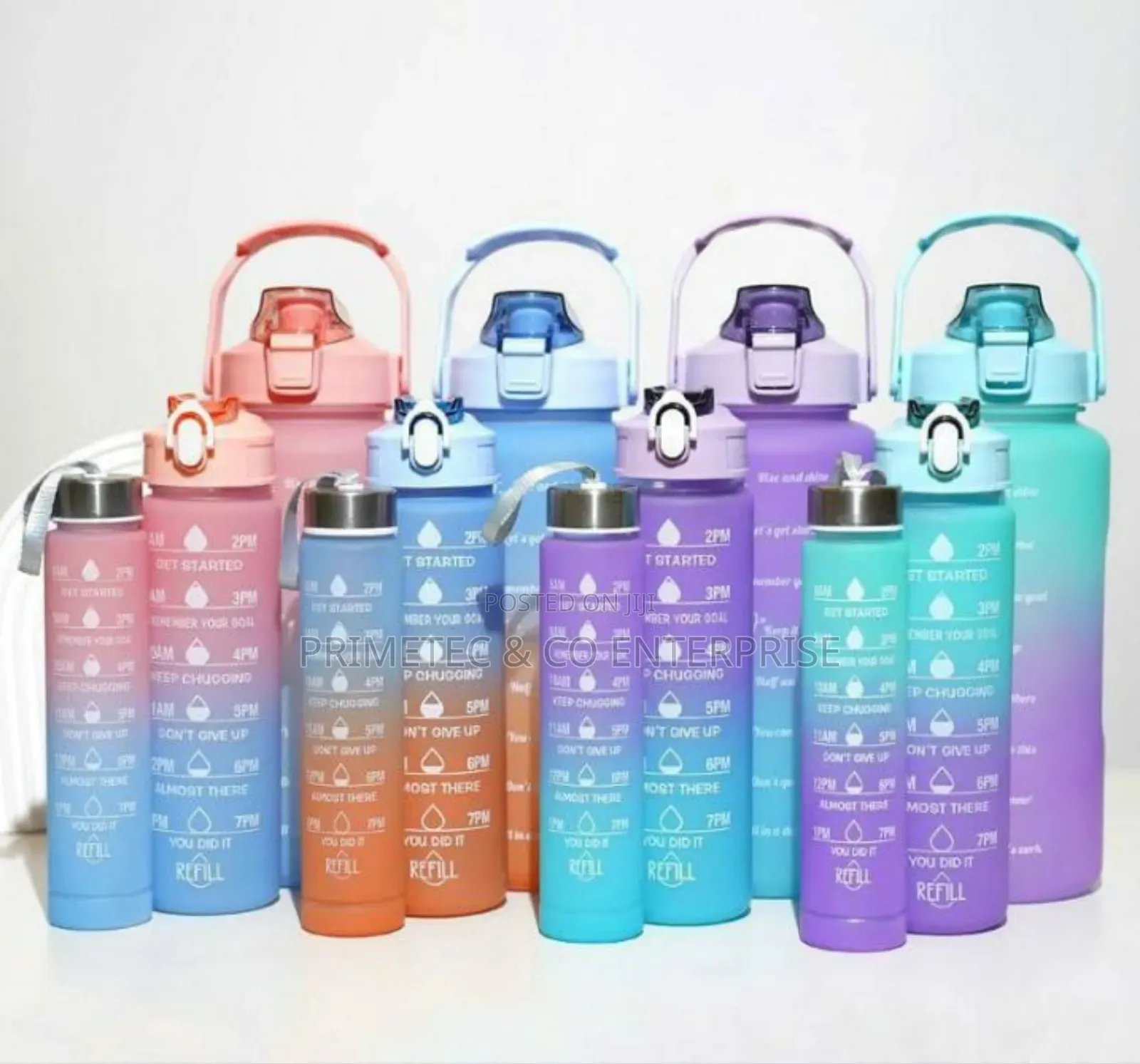 Motivational Water Bottles 3pcs