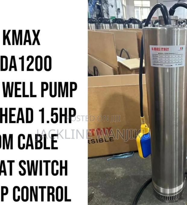 Kmax Dda 1200 60m Head Deep Well Submersible Pump 1.5hp