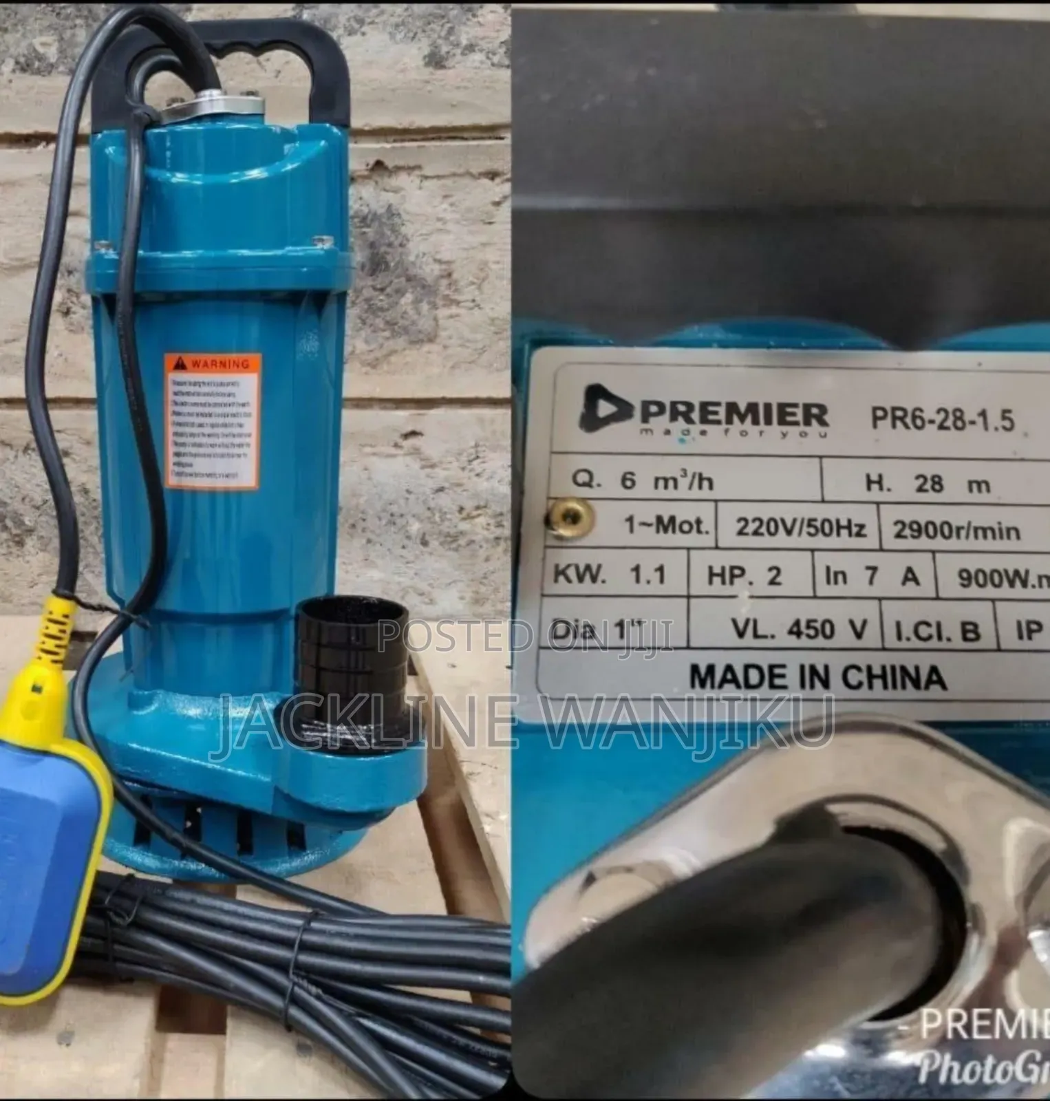 2hp Electric Submersible Pump/ Well Water Pump 2hp Electric