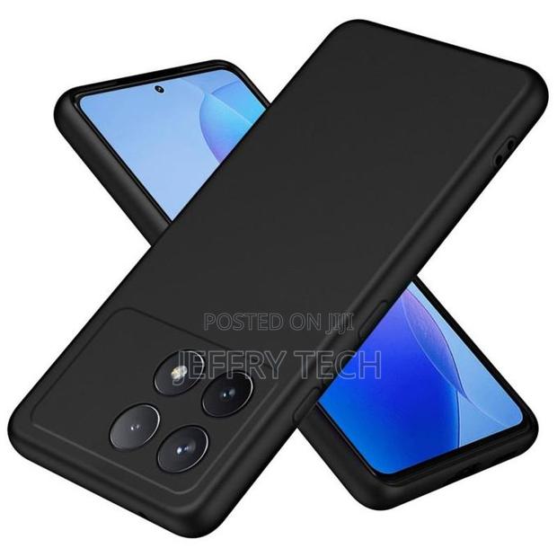 Silicone Case for Xiaomi Poco X6 Pro With Microfiber L Black - thumbnail 2