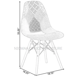 Modern Patch Fabric Chair Set