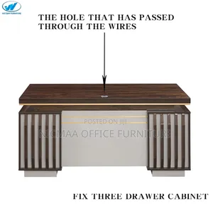 1.4m Modern Office Desk With a Lockable Drawer