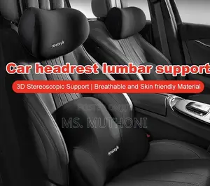 Car Headrest and Backrest Lumbar Support ( Neck Back )