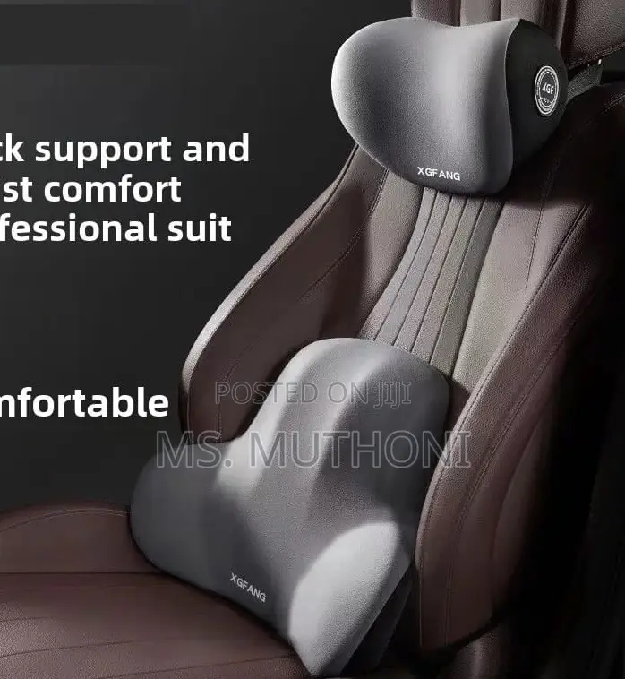 Car Headrest and Backrest Lumbar Support ( Neck Back )