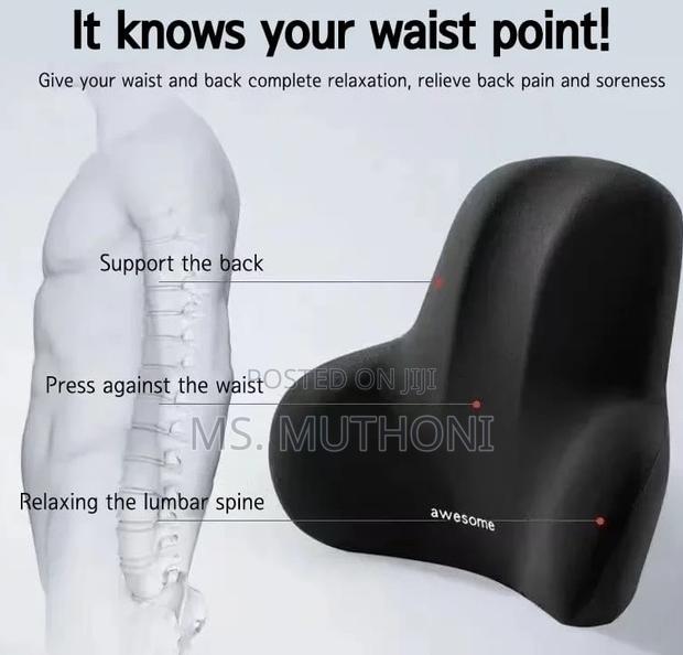 Car Headrest and Backrest Lumbar Support ( Neck Back ) - thumbnail 3