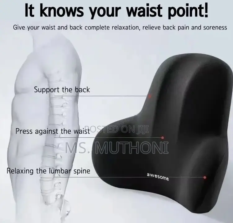 Car Headrest and Backrest Lumbar Support ( Neck Back )