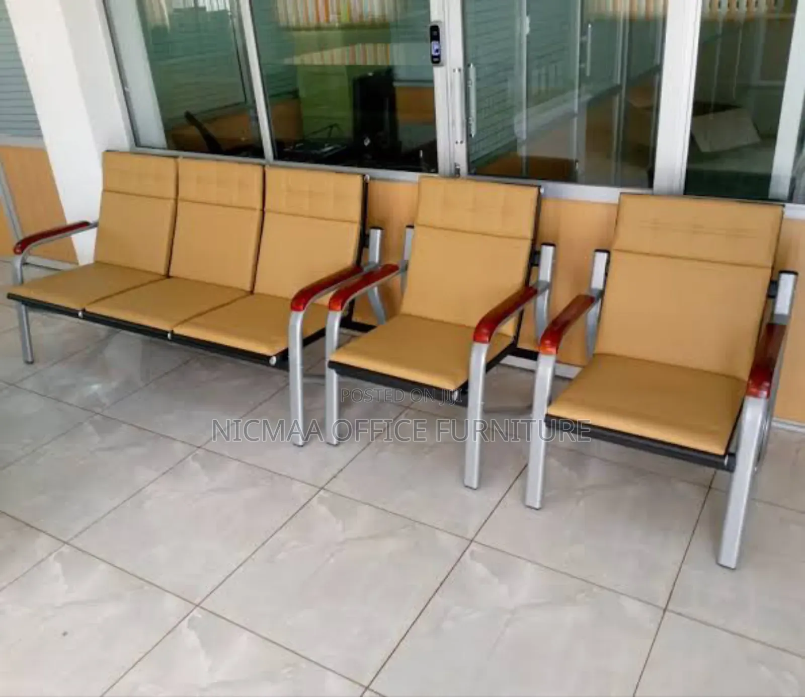 Executive Lounge 5-Seater Leather Sofa Set
