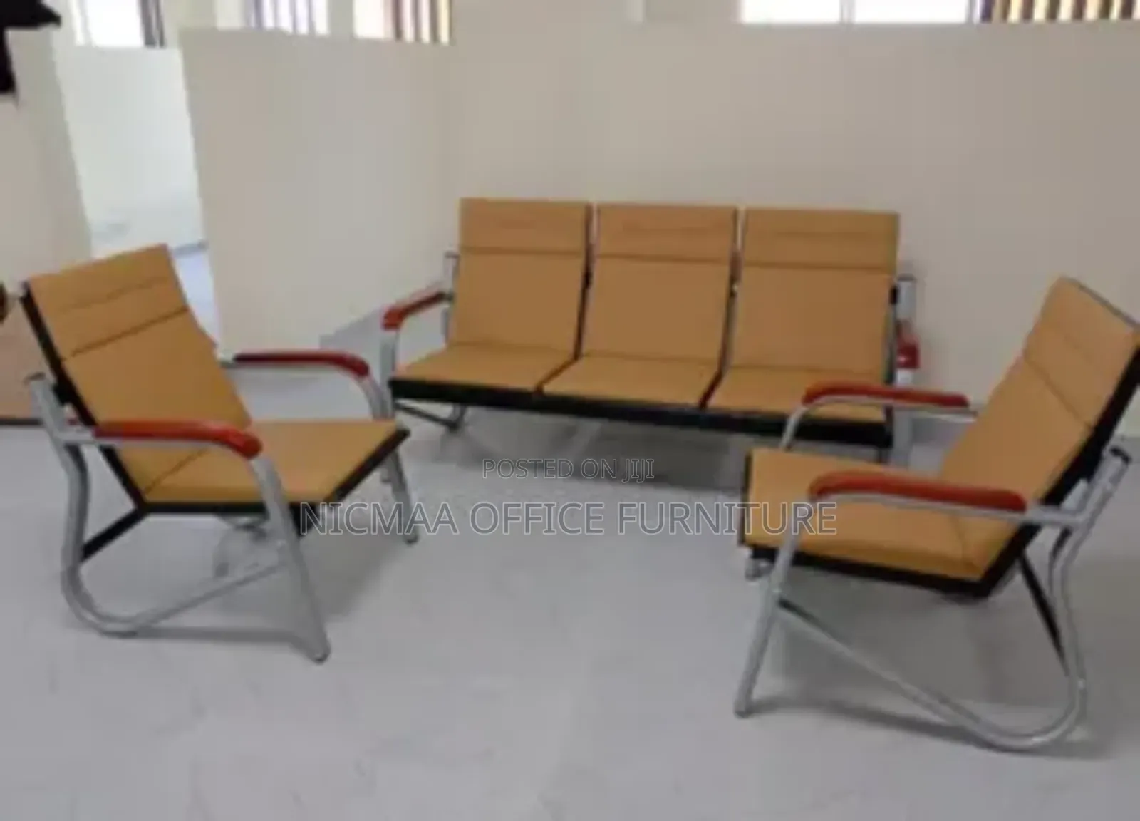 Executive Lounge 5-Seater Leather Sofa Set