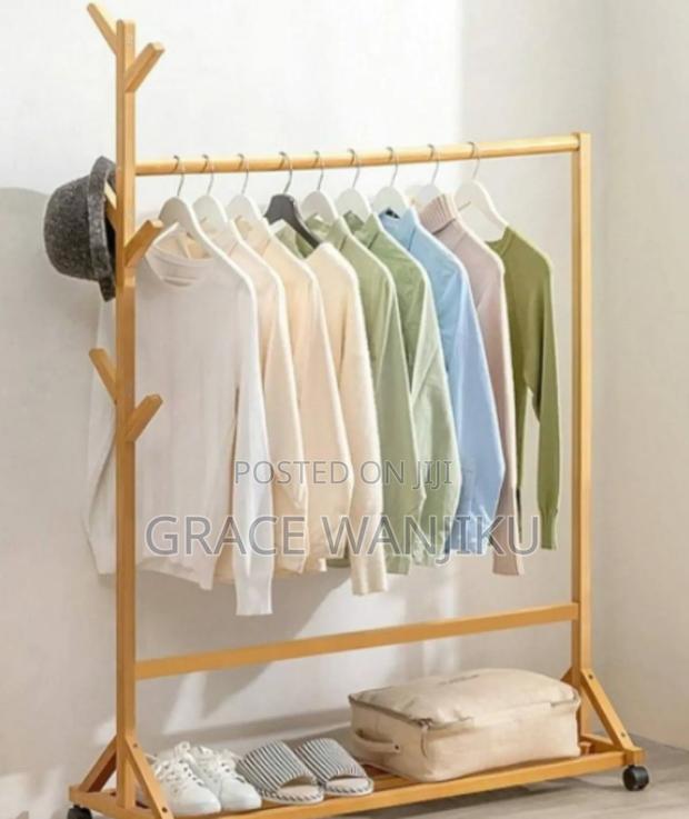Bamboo Cloth Rack - main view