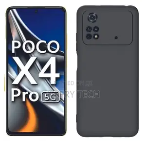 Silicon Black Back Cover for Poco X4 Pro, Poco X4 Pro 5g
