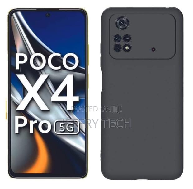Silicon Black Back Cover for Poco X4 Pro, Poco X4 Pro 5g - main view