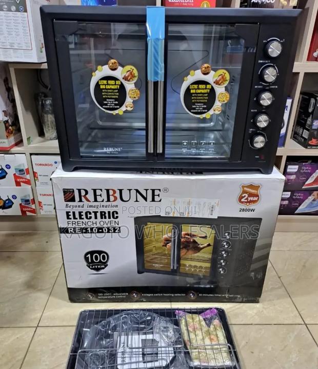 Black 100 Litres Electric Oven