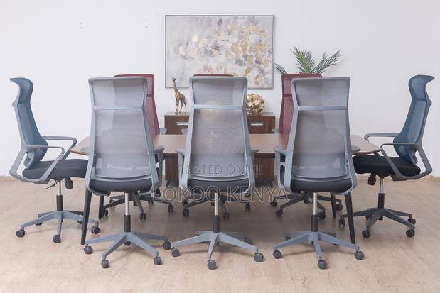 Office Table : 1.8 Gray Executive Conference Table - thumbnail 3