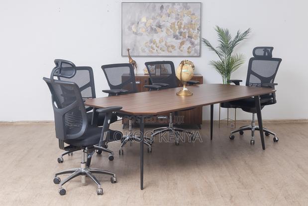 Office Table : 1.8 Gray Executive Conference Table - thumbnail 4