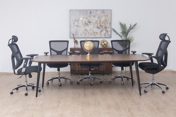 Office Table : 1.8 Gray Executive Conference Table - thumbnail 5