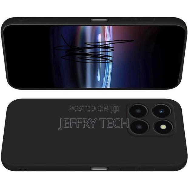 Liquid Silicone Case for Honor X6a - Black - thumbnail 3