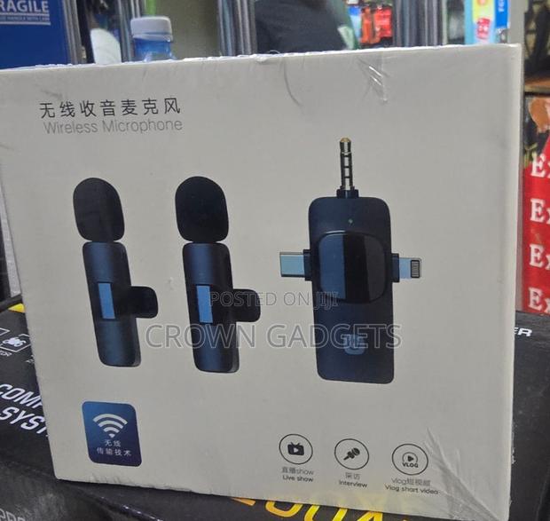 3-in-1 Dual Wireless Mics – Type-C, iPhone Aux Ready - thumbnail 2