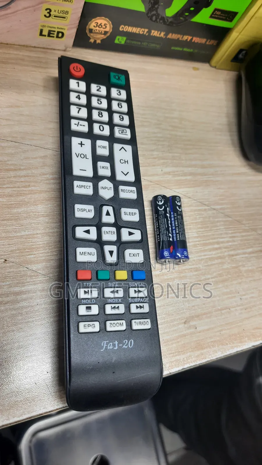 Fat 20 Remote for Aucma, Gld, Amtec, Unitech Perster TVS