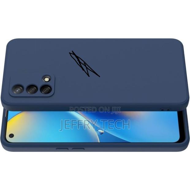 Liquid Silicone Case for Oppo A74 4g - Blue - thumbnail 3
