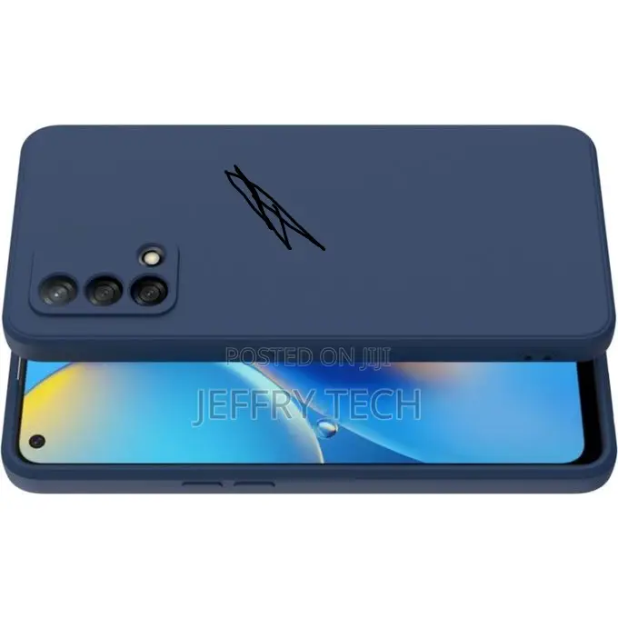 Liquid Silicone Case for Oppo A74 4g - Blue