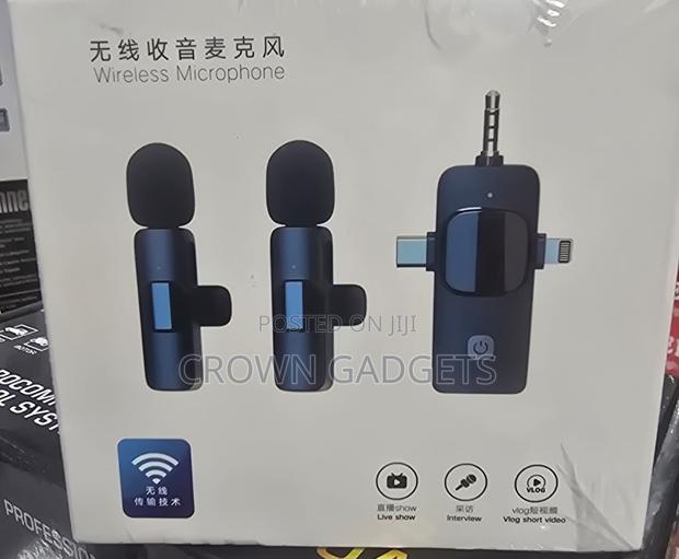 Clip-on Wireless Mics – Dual Set With Multi-Port Plug - main view