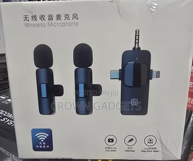 Clip-on Wireless Mics – Dual Set With Multi-Port Plug - thumbnail 2