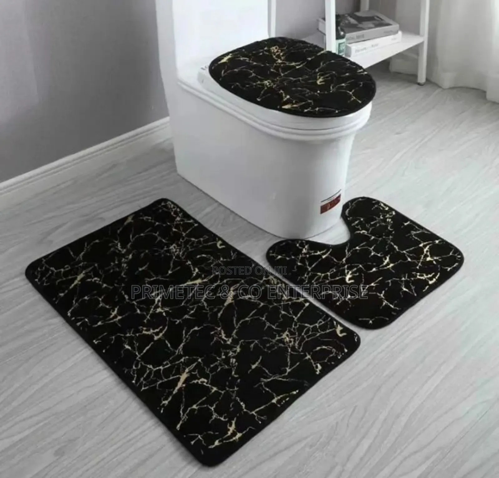 Marble Pattern 3pcs Bathroom Mats